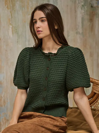 Savana Knit Cardigan Forest