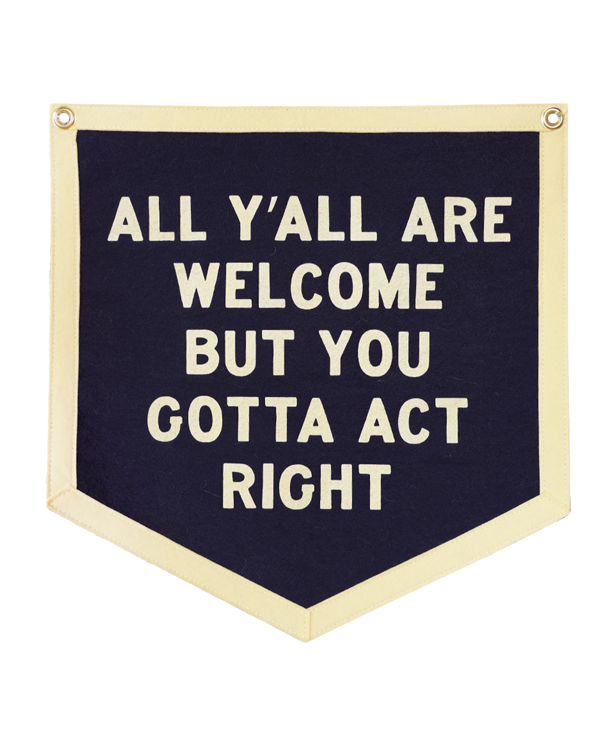 All Y'all Are Welcome Camp Flag