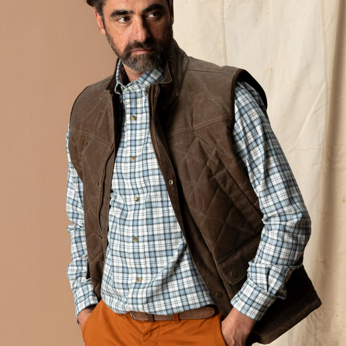 Radford Plaid Cotton Sport Shirt